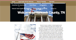 Desktop Screenshot of hancockcountytn.com