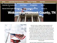 Tablet Screenshot of hancockcountytn.com